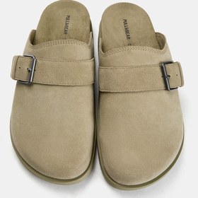 تصویر دمپایی چرمی دو دسته‌ای | Pull & Bear | 898858903 | اورجینال 