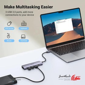تصویر هاب Type C یوگرین Ugreen CM511 