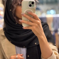 تصویر شال مشکی پانچی( وارداتی) 