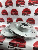 تصویر دیسک ترمز جلو اسپرت سوراخدار سایپا مناسب تیبا ساینا کوییک ریو 