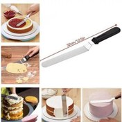 تصویر کاردک خامه کشی خامه صاف کن پالت کیک استیل ( کاردک تزئین کیک) 