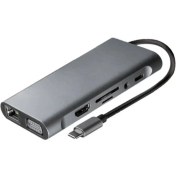 تصویر هاب 11 پورت USB-C پی نت مدل T-1101 p-net