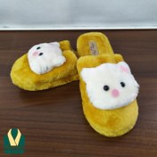 تصویر دمپایی روفرشی خزدار فانتزی مدل تِدی (Teddy) 