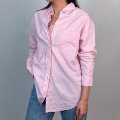 تصویر شومیز لینن صورتی 