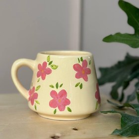 تصویر ماگ گل مینا خرید ماگ سرامیکی گل مینا