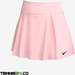 تصویر دامن تنیس نایک Nike Dri-FIT Advantage- صورتی ا Nike Dri-FIT Advantage Women's Short Tennis Skirt Nike Dri-FIT Advantage Women's Short Tennis Skirt