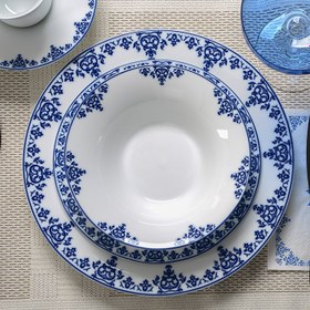 تصویر سرویس چینی زرین 6 نفره غذاخوری سمرقند (35 پارچه) Zarin Iran Shahrzad Samarkand 35 Pieces FDC Dinnerware Set