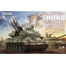 تصویر Meng Ts-023 1/35 مقیاس روسی Zsu-23-4 (SHİLKA) تانک ضد هوایی، کیت مدل پلاستیکی 