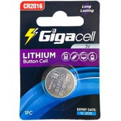 تصویر باتری سکه‌ ای لیتیومی گیگاسل مدل CR2016 بسته 1 عددی ا Gigacell CR2016 Lithium Battery Pack Of 1 Gigacell CR2016 Lithium Battery Pack Of 1