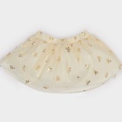 تصویر خرید اینترنتی دامن کوتاه نوزادی دخترانه بژ دفکتو E8725A525SM Kız Bebek Baskılı Tül Etek E8725A525SM