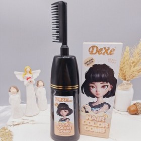 تصویر رنگ مو فوم دار شانه دار دکسی 200 میل - مشکی Dexe hair color comb