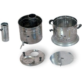 تصویر سماور زغالی مدل S67 ظرفیت ۵ لیتر 