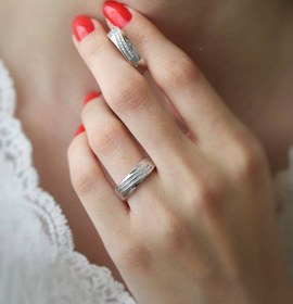 تصویر حلقه ست نقره کد187 