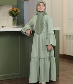 تصویر عبا پیراهنی مَهرو - مشکی / 4 