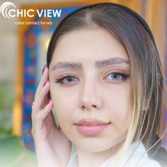 تصویر لنزچشم چیک ویو CHIC VIEW کد 106 (طوسی عسلی ) 