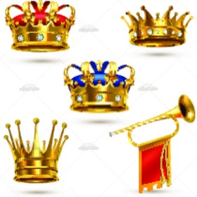 تصویر وکتور تاج پادشاهی 