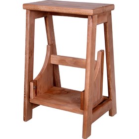 تصویر چهارپایه چوبی 