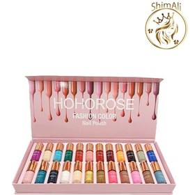 تصویر پک ۲۴ عددی لاک ناخن Nail Polish HoHoROSE | HOHOROSE 