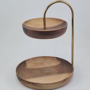 تصویر شیرینی‌خوری-آجیل وتنقلات چوبی مدل Walnut Elegance 2 