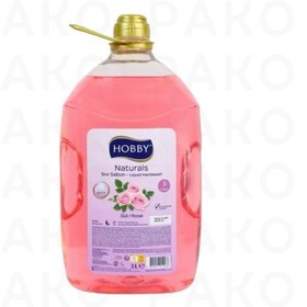 تصویر مایع دستشویی Hobby هوبی با رایحه گل رز 3 لیتر 