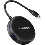 تصویر هاب USB 3.0 چند پورت پرودو مدل Porodo USB 3.0 Multi-Port Hub with USB-C Power Support Porodo USB 3.0 Multi-Port Hub with USB-C Power Support