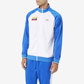 تصویر سویشرت ورزشی مردانه فیلا Fila Sport Track Sweatshirt سفید آبی کاربنی 