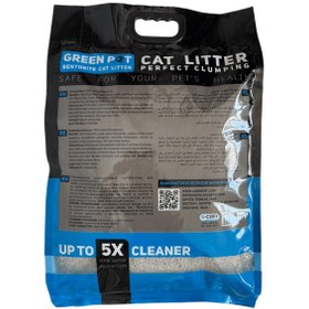 تصویر خاک گربه green pet مدل کربن دار وزن 10 کیلوگرم 