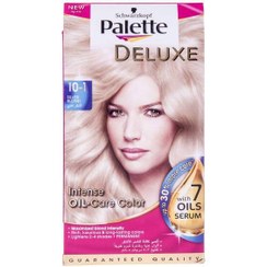 تصویر کیت رنگ مو پلت سری Deluxe مدل طلایی براق شماره 1-10 Palette Kit Deluxe Shiny Golden Blond Shade 10-1