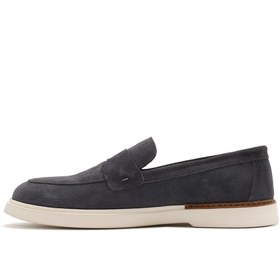 تصویر لوفر دریمود اورجینال Derimod 25SFD750210 Men's Gray Suede Leather Casual Loafer 25SFD750210 