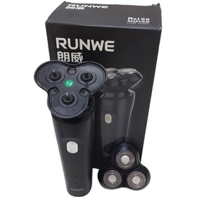 تصویر ریش تراش برقی Runwe قابل حمل. - سیاه RUNWE electric shaver men's portable rechargeable shaver