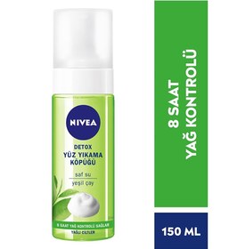 تصویر لوسیون و کرم زنانه بی رنگ برند Nivea Detox Yüz Yıkama Köpüğü Yağlı Ciltler 150 Ml