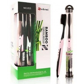 تصویر مسواک بامبو زغالی 