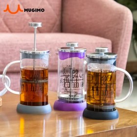 تصویر فرنچ پرس پیرکس اصل اورجینال زیر سیلیکونی برند YITIAN حجم 350 میلی لیتری بارکد 695329 وارداتی 