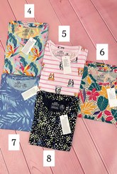 تصویر ساحلی بلند آستین کوتاه سایز مدیوم و لارج - شماره 