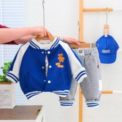 تصویر ست بلوز و شلوار دورس نخ وپنبه سويشرت ضخيم با پارچه مخصوص طرح دار کد 2047 