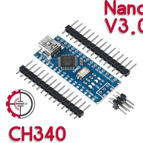 تصویر برد آردوینو نانو Arduino Nano V3.0 CH340 UnSoldered 