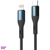 تصویر کابل تبدیل USB-C به لایتنینگ پاواریال مدل X9 طول 1 متر 