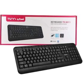 تصویر کیبورد تسکو مدل TK8011 با سیم 