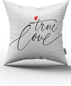 تصویر روکش بالشت دیجیتالی چاپی دو طرفه با طرح عشق واقعی - Ct برند cango home Double Sided Printed True Love Digital Printed Throw Pillow Cover-Ct