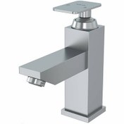 تصویر کلار شیر روشویی فلت کروم مات (سری ۹۹) 