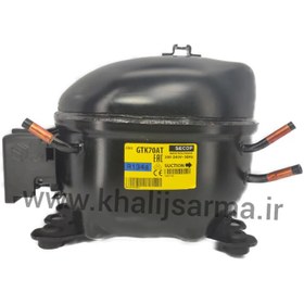 تصویر کمپرسور یخچال سکاپ دانفوس1/4مدلGTK70ATگازR134a 