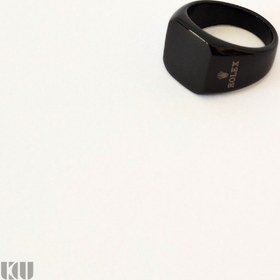 تصویر انگشتر رولکس مربع مشکی 