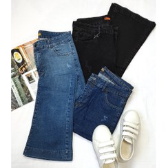 تصویر شلوار جین دمپا بوتکات آبی تیره س بزرگ کیفیت عالی 