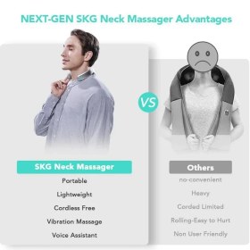 تصویر ماساژور گردن شیائومی مدل neck massager skg g7 