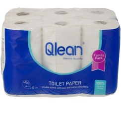 تصویر دستمال توالت کیولین مدل چهار لایه بسته 12 عددی 