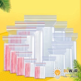 تصویر کیسه زیپ دار سایز 3x4 (بسته 20 عددی) (زیپ کیپ Zip Kip) 