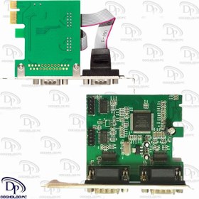 تصویر کارت RS232 ( سریال ) اسلات PCI-E موس چیپ 