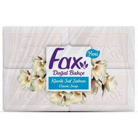 تصویر صابون فَکسFAX مدلKLASIK SAF SABUN کلاسیک 4 عددی (500 گرم) FAX SOAP KLASIK SAF SABUN Classic 4 pieces (500 grams)