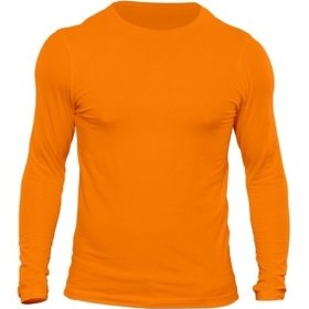 تصویر تیشرت آستین بلند مردانه کد 3TOR رنگ نارنجی 