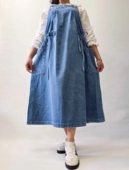 تصویر سارافون جین سایز ۴۰ رنگ آبی مدل ۶۰۱۰ 